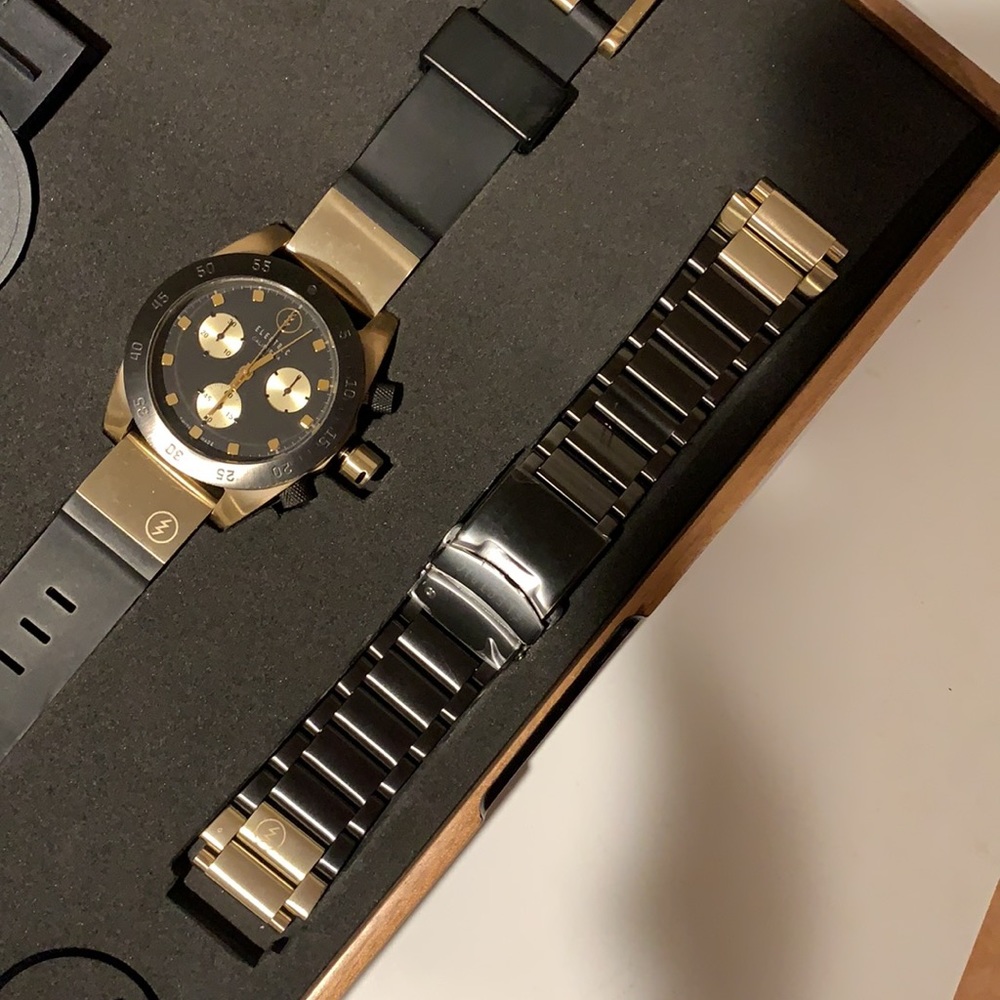 ELECTRIC CALIFORNIA SWISS MADE CHRONOGRAPH BRONZE BOX SET REPLACEMENT BRACELET